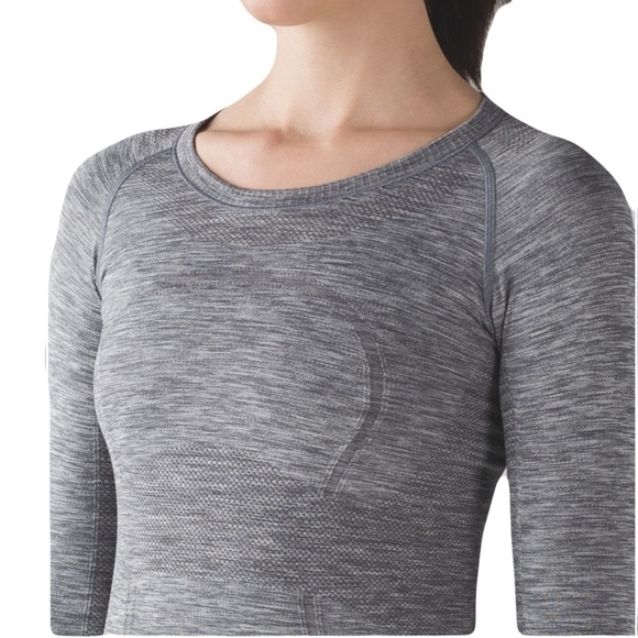Lululemon Swiftly Tech Long Sleeve Crew Sz 6 Heathered Grey Orig $78 - Picture 1 of 10